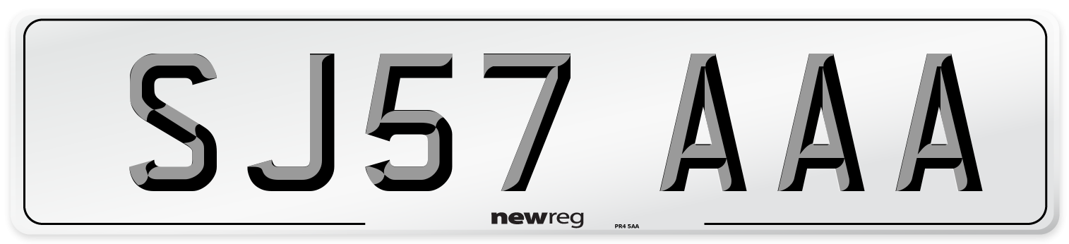 SJ57 AAA Number Plate from New Reg